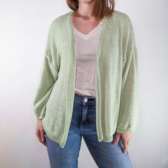 Wild Fable Mint Green Grandpa Sweater Size Medium - Picture 1 of 10